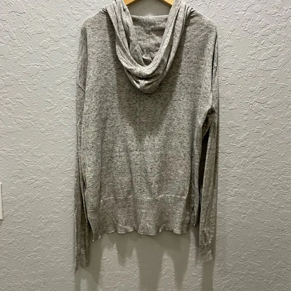 Gap Gray Lightweight Hooded Sweater Size XS
